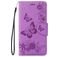 Mobigear Butterfly iPhone SE (2020) Hülle Klapphülle Geldbörse - Lila