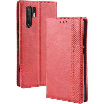 Mobigear Sensation Huawei P30 Pro Hülle Klapphülle Geldbörse - Rot