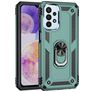 Mobigear Armor Ring Samsung Galaxy A23 Hülle Hardcase Backcover Stoßfest mit Ringhalter - Grün