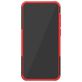 Mobigear Tire Xiaomi Mi 9 SE Hülle Hardcase Backcover Stoßfest mit Ständer - Schwarz / Rot