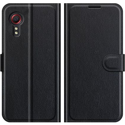 Mobigear Classic Samsung Galaxy Xcover 5 Hülle Klapphülle Geldbörse - Schwarz
