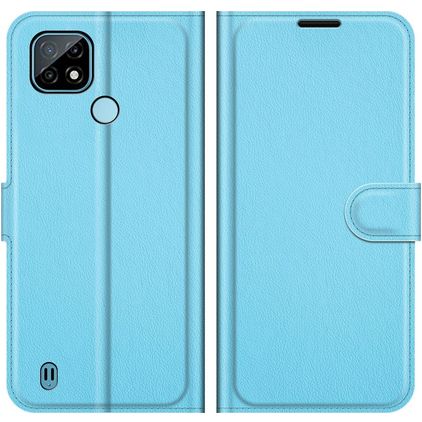 Mobigear Classic Realme C21 Klapphülle Portemonnaie - Blau