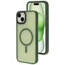 Mobiparts Hardcover iPhone 15 Plus MagSafe Hülle Hardcase Backcover - Satin Green