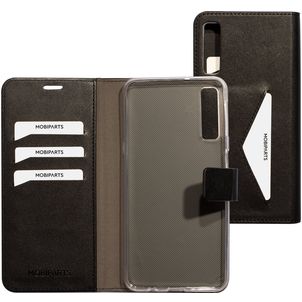 Mobiparts Classic Wallet Samsung Galaxy A7 (2018) Hülle Klapphülle Geldbörse - Schwarz
