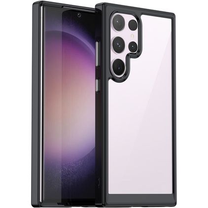 Mobigear Crystal Samsung Galaxy S24 Ultra Hülle Hardcase Backcover - Schwarz