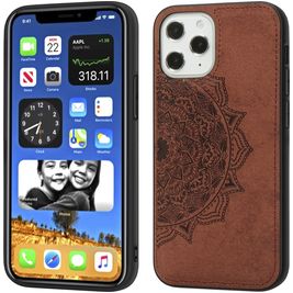 Mobigear Mandala iPhone 12 Pro Max Hülle Hardcase Backcover - Braun