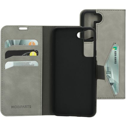 Mobiparts Classic Wallet Samsung Galaxy S22 Hülle Klapphülle Geldbörse - Granite Grey