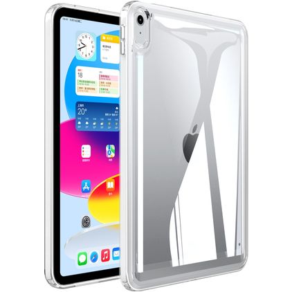Mobigear Crystal iPad 10 (2022) Hardcase Hülle Backcover - Transparent / Weiß