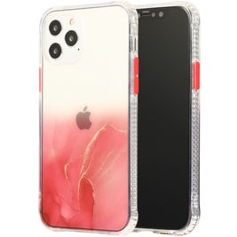 Mobigear Gradient iPhone 12 Hülle Hardcase Backcover - Rot