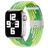 Mobigear Braided Nylon Apple Watch Armband Klappschließe - 49/46/45/44 mm - Limette