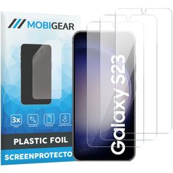 Mobigear Samsung Galaxy S23 Plus Displayschutz Schutzfolie - Hüllenfreundlich (3er Pack)