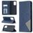 Mobigear Rhombus Slim Samsung Galaxy A52 Hülle Klapphülle - Blau