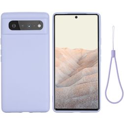 Mobigear Rubber Touch Google Pixel 6 Silikon Hülle Backcover - Lila