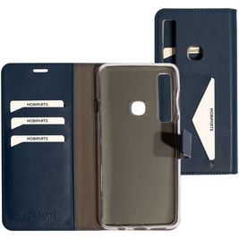 Mobiparts Classic Wallet Samsung Galaxy A9 (2018) Hülle Klapphülle Geldbörse - Blau
