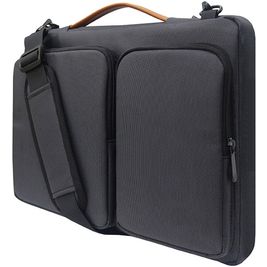 Mobigear Traveler Nylon Laptop Umhängetasche 13 - 14 Zoll Laptoptasche - Schwarz