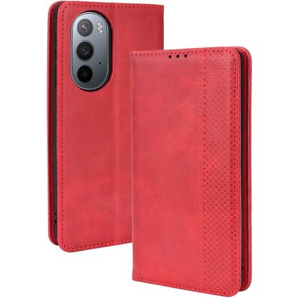 Mobigear Sensation Motorola Edge X30 Hülle Klapphülle Geldbörse - Rot