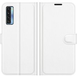 Mobigear Classic TCL 20L Hülle Klapphülle Geldbörse - Weiß