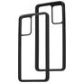 Mobiparts Rugged Clear Samsung Galaxy A52 Hülle Hardcase Backcover Stoßfest - Transparent / Schwarz