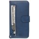 Mobigear Zipper Samsung Galaxy S20 Plus Hülle Klapphülle Geldbörse - Blau