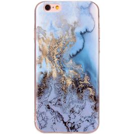 Mobigear Marble iPhone 6s Hülle Flexibles TPU Backcover - Blau Mobigear Marble iPhone 6s Hülle Flexibles TPU Backcover - Blau
