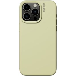 Nudient Base iPhone 15 Pro Max Silikon Hülle Backcover - Pale Yellow