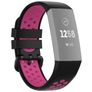 Mobigear Sport Plus Buckle Silikon Fitbit Charge 4 Armband Dornschließe - Schwarz / Rot