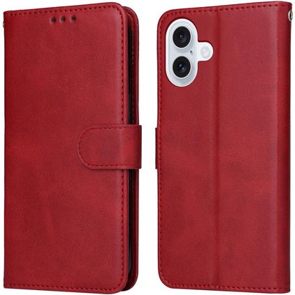Mobigear Wallet iPhone 17 Hülle Klapphülle Geldbörse - Rot