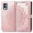 Mobigear Mandala Nokia X30 Hülle Klapphülle Geldbörse - Roségold