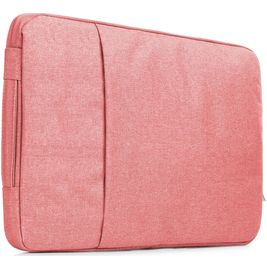 Mobigear Denim Zipper Laptop Sleeve 13 - 14 Zoll Laptop Hülle - Magenta