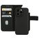 Mobiparts iPhone 14 Pro MagSafe Hülle Echtes Leder Abnehmbare 2in1 Klapphülle Geldbörse - Schwarz