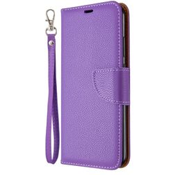 Mobigear Excellent Huawei P40 Lite E Hülle Klapphülle Geldbörse - Lila
