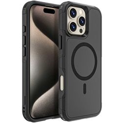 Mobigear Traveller iPhone 16 Pro Max MagSafe Hardcase Backcover Shockproof - Schwarz