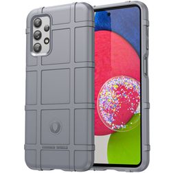 Mobigear Rugged Shield Samsung Galaxy M23 Hülle Flexibles TPU Backcover Stoßfest - Grau