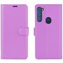 Mobigear Classic Motorola One Fusion Plus Hülle Klapphülle Geldbörse - Lila
