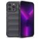 Mobigear Bumpy iPhone 14 Pro Max Hülle Flexibles TPU Backcover - Charcoal