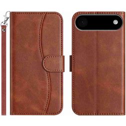 Mobigear S Line iPhone Air Klapphülle Portemonnaie - Braun