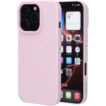 Mobiparts Slim Line iPhone 16 Pro MagSafe Hardcase Backcover - Blush Pink