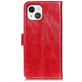 Mobigear Basic iPhone 13 Hülle Klapphülle Geldbörse - Rot