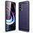 Mobigear Brushed Slim Motorola Edge (2021) Hülle Flexibles TPU Backcover - Marineblau
