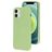 Mobiparts iPhone 12 Pro Silikon Hülle Backcover - Pistache Green