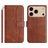 Mobigear S Line iPhone 17 Pro Hülle Klapphülle Geldbörse - Braun