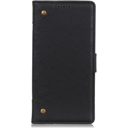 Mobigear Ranch Xiaomi Redmi 9A Hülle Klapphülle Geldbörse - Schwarz