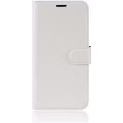 Mobigear Classic Samsung Galaxy A01 Hülle Klapphülle Geldbörse - Weiß