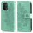 Mobigear Flowers OPPO A74 5G Klapphülle Portemonnaie - Türkis