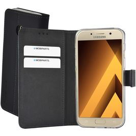 Mobiparts Premium Wallet Samsung Galaxy A3 (2017) Hülle Klapphülle Geldbörse - Schwarz