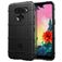 Mobigear Rugged Shield LG K50s Hülle Flexibles TPU Backcover Stoßfest - Schwarz