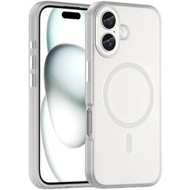 Mobigear Shockproof iPhone 16 MagSafe Hülle Flexibles TPU Backcover - Weiß