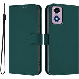 Mobigear Urban Wallet Motorola Moto E14 Hülle Klapphülle Geldbörse - Dunkelgrün