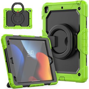 Mobigear RingGuard iPad 9 (2021) Hülle Kunststoff,Silikon Backcover + Ständer - Grün