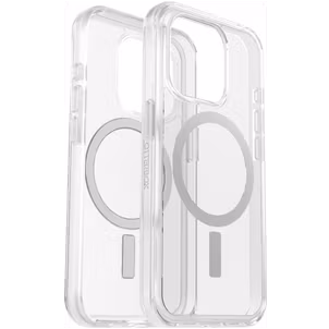 OtterBox Symmetry Plus Durchsichtig iPhone 15 Pro MagSafe Hülle Hardcase Backcover Stoßfest - Transparent